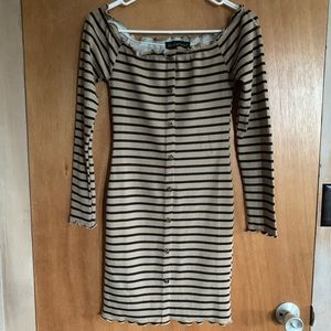Fitted Stripe Dress